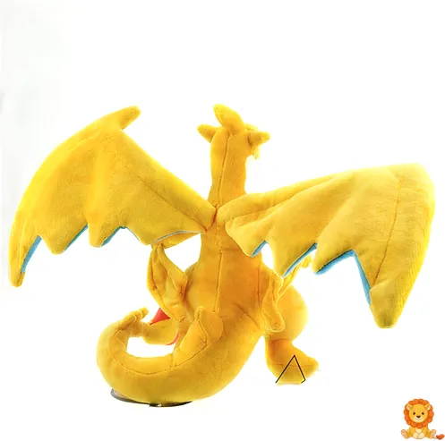 Plyšový Mega Charizard Y, detailní zpracování, ohnivá křídla, perfektní pro mazlení i vystavení, sběratelský kousek pro fanoušky Pokémonů. - View 5