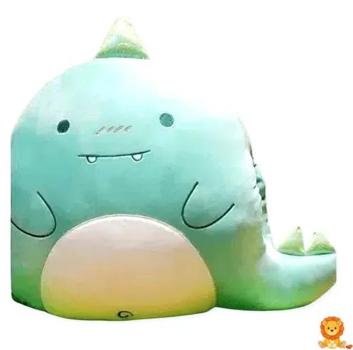 可爱恐龙枕头毛绒玩具