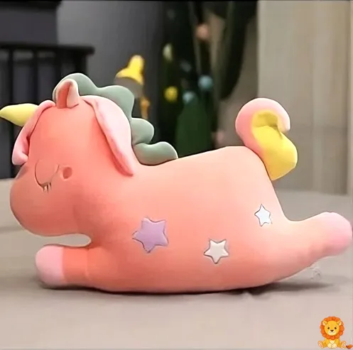 หมอนตุ๊กตา Unicorn สีขาวนวล นุ่มสบาย น่ารัก เหมาะสำหรับเด็กและผู้ใหญ่ ใช้กอด หนุน หรือตกแต่งห้อง - View 3