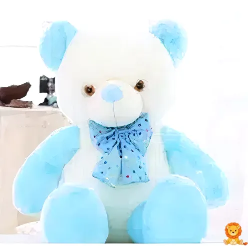 Peluche ours bleu kawaii, un ursuleț de pluș albastru, cu ochi mari și adorabili, perfect pentru îmbrățișări și cadouri. - View 2