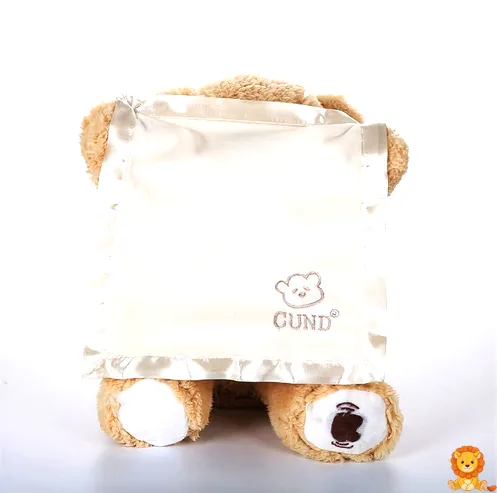 Peluche oso interactivo mignon, color crema, con ojos bordados y detalles suaves, perfecto para abrazar y jugar. - View 3
