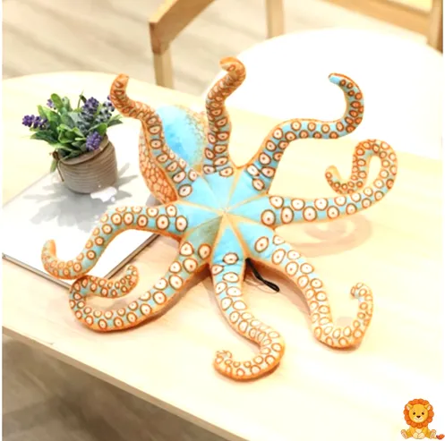 Okyanusların Kralı Dev Ahtapot Peluş, farklı boyutlarda (55cm ve 80cm), yumuşak dokulu, detaylı işçilikli, çocuk odası veya oturma odası dekorasyonu için ideal. - View 5