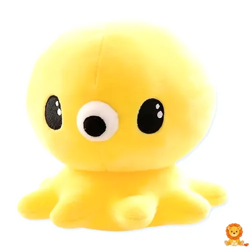 Sevimli sarı Kawaii ahtapot peluş