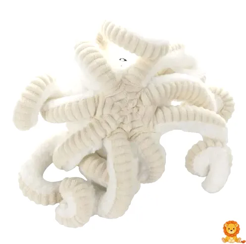 사랑스러운 흰색 문어 인형, 18cm 크기, 웃는 얼굴과 큰 눈, 매우 부드러운 소재, 어린이와 성인 모두에게 적합한 포근한 친구. - View 11