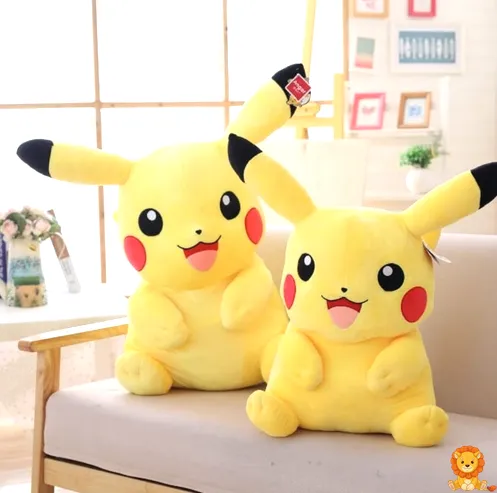 スーパーソフトなピカチュウぬいぐるみ。様々なサイズがあり、究極の柔らかさで抱きしめたくなるようなぬいぐるみです。 - View 8
