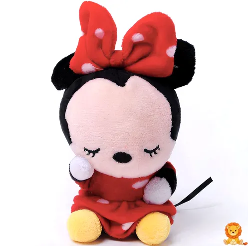 Sevimli Minnie Mouse anahtarlık peluş, kırmızı puantiyeli elbisesi ve neşeli gülümsemesiyle, anahtarlarınızı veya çantanızı süslemek için mükemmel. - View 3