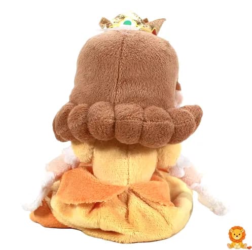 ตุ๊กตาผ้าเจ้าหญิงเดซี่จากเกมมาริโอ ในชุดกระโปรงสีเหลืองสดใส พร้อมมงกุฎและถุงมือสีขาว ทำจากผ้ากำมะหยี่เนื้อนุ่ม น่ากอด เหมาะสำหรับเป็นเพื่อนเล่นของเด็กๆ - View 2