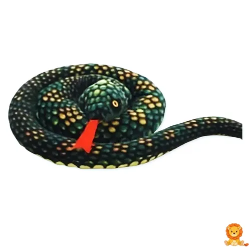 绿色蟒蛇毛绒玩具