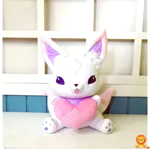 Yıldız Muhafızı Ahri'nin tilki peluş versiyonu, yumuşak ve sarılabilir, detaylı tasarım, canlı renkler, mükemmel hediye. - View 6