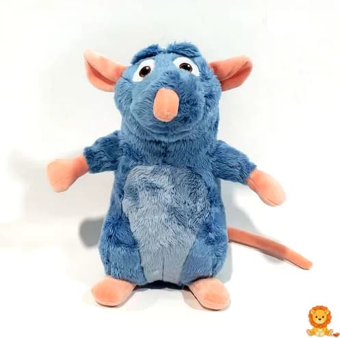 Peluche de Rémy Ratatouille, el famoso chef rata de la película de Disney Pixar, con su gorro de cocinero y expresión amigable. - View 3