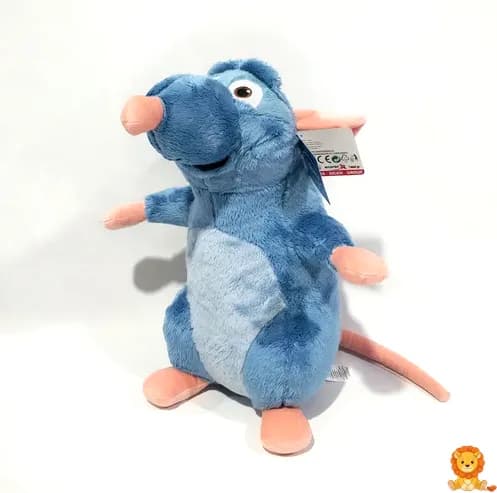 Peluche de Rémy Ratatouille, el famoso chef rata de la película de Disney Pixar, con su gorro de cocinero y expresión amigable. - View 4