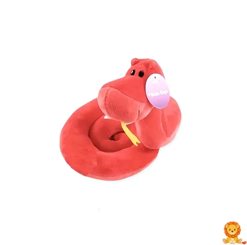 红响尾蛇毛绒玩具