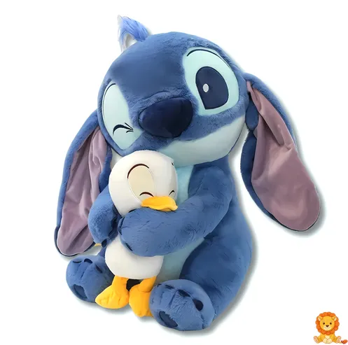 Πλούσινο Stitch με την κουβέρτα παπάκι του