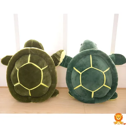 ตุ๊กตาเต่าสีฟ้าสดใส ขนสัมผัสนุ่มนิ่ม ดวงตากลมโตน่ารัก ขนาดพอเหมาะสำหรับกอดเล่นหรือตั้งโชว์ - View 2