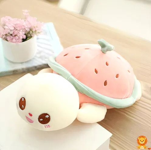 ตุ๊กตาเต่าผลไม้หลากสีสัน น่ารัก น่ากอด ทำจากผ้าพลัฌเนื้อนุ่ม เหมาะสำหรับเด็กและผู้ใหญ่ เป็นของขวัญที่สมบูรณ์แบบสำหรับทุกโอกาส - View 3