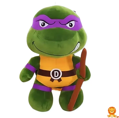 ตุ๊กตาเต่านินจา Donatello ถือกระบอง บุคลิกฉลาดและใจดี เหมาะสำหรับเป็นเพื่อนเล่นหรือของสะสม - View 1