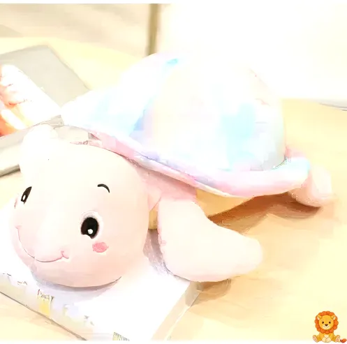 ตุ๊กตาเต่าสีชมพูตัวนุ่มนิ่ม ขนฟู น่ากอด เหมาะสำหรับเด็กและผู้ใหญ่ เป็นของเล่น ของสะสม หรือของขวัญ - View 3