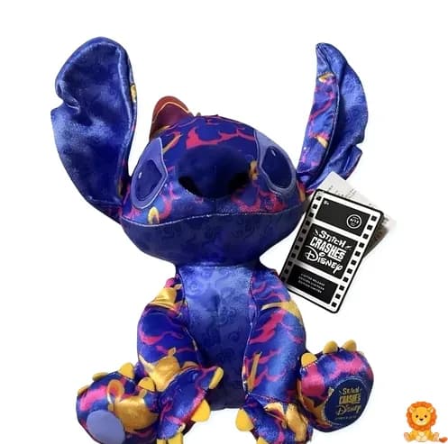 보라색 스티치 만화 인형