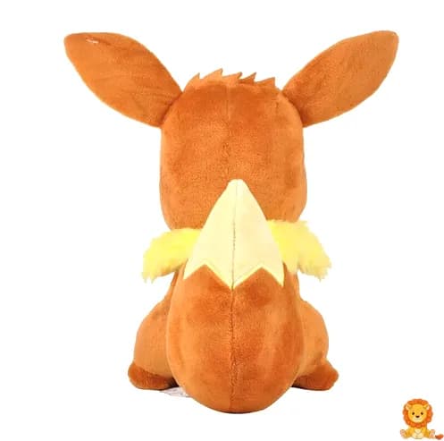 Plyšák Eevee, 20 cm vysoký, s hnědou srstí, velkýma očima a roztomilým úsměvem. Ideální společník pro fanoušky Pokémonů. - View 8