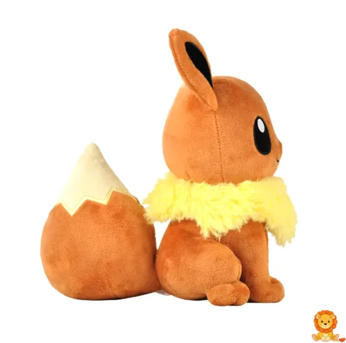 Plyšák Eevee, 20 cm vysoký, s hnědou srstí, velkýma očima a roztomilým úsměvem. Ideální společník pro fanoušky Pokémonů. - View 9