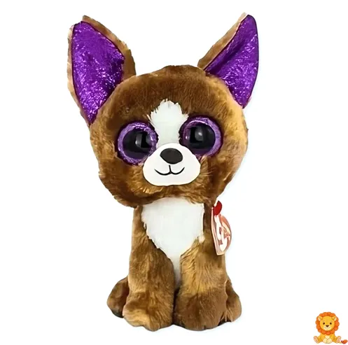 Anjing mewah coklat kecil