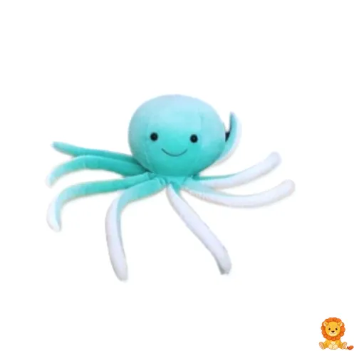 Sevimli mavi peluş ahtapot