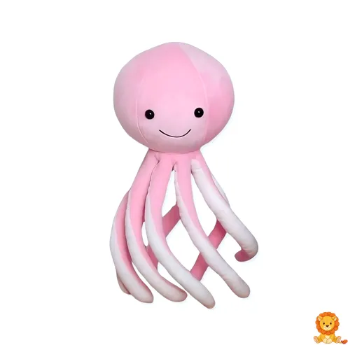 Sevimli pembe peluş ahtapot