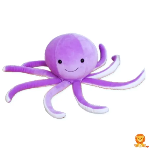 Sevimli mor peluş ahtapot